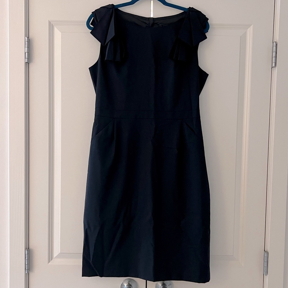 J. Crew navy sleeveless suit dress size 10